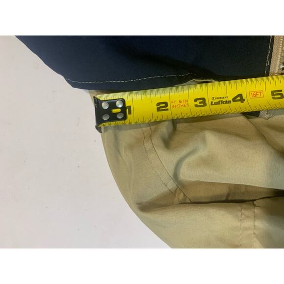 Cleveland Indians Jacket Men's Size XL Vintage Zipper Tan Navy Blue Authentic - Picture 4 of 9